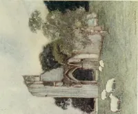 Picture 24 of 62 from The greater abbeys of England, with illustrations in colour after Warwick Goble (1908), leaf 176