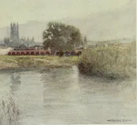 Picture 28 of 62 from The greater abbeys of England, with illustrations in colour after Warwick Goble (1908), leaf 190
