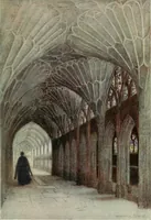 Picture 29 of 62 from The greater abbeys of England, with illustrations in colour after Warwick Goble (1908), leaf 194