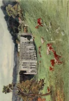 Picture 38 of 62 from The greater abbeys of England, with illustrations in colour after Warwick Goble (1908), leaf 256