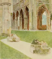 Picture 48 of 62 from The greater abbeys of England, with illustrations in colour after Warwick Goble (1908), leaf 310