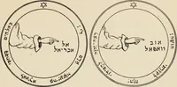 Picture 25 of 32 from The greater Key of Solomon : including a clear and precise exposition of King Solomon's secret procedure, its mysteries and magic rites : original plates, seals, charms and talismans : translated from the ancient manuscripts in the British Museum, London (1914), leaf 105