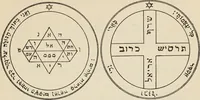 Picture 11 of 32 from The greater Key of Solomon : including a clear and precise exposition of King Solomon's secret procedure, its mysteries and magic rites : original plates, seals, charms and talismans : translated from the ancient manuscripts in the British Museum, London (1914), leaf 89