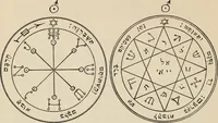 Picture 13 of 32 from The greater Key of Solomon : including a clear and precise exposition of King Solomon's secret procedure, its mysteries and magic rites : original plates, seals, charms and talismans : translated from the ancient manuscripts in the British Museum, London (1914), leaf 92
