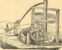 An illustration from The great inventions : their history, from the earliest period to the present. Their influence on civilization, accompanied by sketches of lives of the principal inventors; their labors, their hardships and their triumphs (1883)