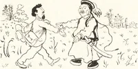 An illustration from "Zopf ab" : die chinesische Affaire im Lichte der europäischen Karikatur (1900)