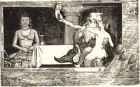 An illustration from "Zopf ab" : die chinesische Affaire im Lichte der europäischen Karikatur (1900)