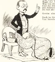 An illustration from "Zopf ab" : die chinesische Affaire im Lichte der europäischen Karikatur (1900)