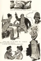 An illustration from "Zopf ab" : die chinesische Affaire im Lichte der europäischen Karikatur (1900)