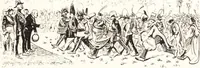 An illustration from "Zopf ab" : die chinesische Affaire im Lichte der europäischen Karikatur (1900)