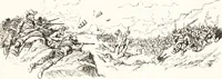 An illustration from "Zopf ab" : die chinesische Affaire im Lichte der europäischen Karikatur (1900)