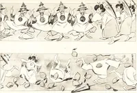 An illustration from "Zopf ab" : die chinesische Affaire im Lichte der europäischen Karikatur (1900)