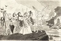 An illustration from "Zopf ab" : die chinesische Affaire im Lichte der europäischen Karikatur (1900)