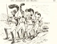 An illustration from "Zopf ab" : die chinesische Affaire im Lichte der europäischen Karikatur (1900)