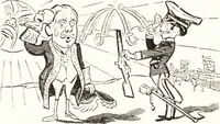 An illustration from "Zopf ab" : die chinesische Affaire im Lichte der europäischen Karikatur (1900)