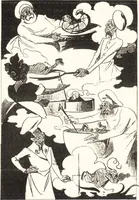 An illustration from "Zopf ab" : die chinesische Affaire im Lichte der europäischen Karikatur (1900)