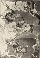 An illustration from "Zopf ab" : die chinesische Affaire im Lichte der europäischen Karikatur (1900)