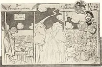 An illustration from "Zopf ab" : die chinesische Affaire im Lichte der europäischen Karikatur (1900)
