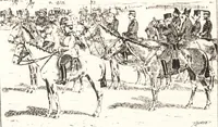 An illustration from "Zopf ab" : die chinesische Affaire im Lichte der europäischen Karikatur (1900)