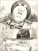 An illustration from "Zopf ab" : die chinesische Affaire im Lichte der europäischen Karikatur (1900)