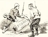 Picture 120 of 124 from "Zopf ab" : die chinesische Affaire im Lichte der europäischen Karikatur (1900), leaf 97
