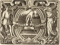 An illustration from Leges regiae et leges X.virales (1613)