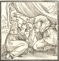 An illustration from Le ingeniose sorti, composte per Francesco Marcolini da Forli : intitulate Giardino di pensieri (1550)