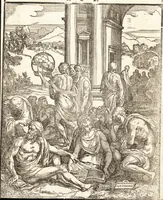 An illustration from Le ingeniose sorti, composte per Francesco Marcolini da Forli : intitulate Giardino di pensieri (1550)