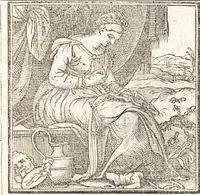 An illustration from Le ingeniose sorti, composte per Francesco Marcolini da Forli : intitulate Giardino di pensieri (1550)