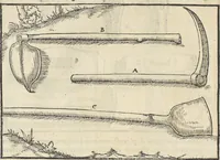 Picture 64 of 283 from Georgii Agricolae De re metallica : libri XII. Quibus officia, instrumenta, machinae, ac omnia deni[que] ad metallicam spectantia, non modo luculentissimè describuntur, sed & per effigies, suis locis infertas, adiunctis latinis, germanicis [que] appellationibus ita ob oculos ponuntur, ut clarius tradi non possint. ; Eiusdem De animantibus subterraneis liber, (1556), leaf 129