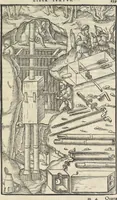 Picture 86 of 283 from Georgii Agricolae De re metallica : libri XII. Quibus officia, instrumenta, machinae, ac omnia deni[que] ad metallicam spectantia, non modo luculentissimè describuntur, sed & per effigies, suis locis infertas, adiunctis latinis, germanicis [que] appellationibus ita ob oculos ponuntur, ut clarius tradi non possint. ; Eiusdem De animantibus subterraneis liber, (1556), leaf 158