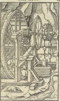Picture 96 of 283 from Georgii Agricolae De re metallica : libri XII. Quibus officia, instrumenta, machinae, ac omnia deni[que] ad metallicam spectantia, non modo luculentissimè describuntur, sed & per effigies, suis locis infertas, adiunctis latinis, germanicis [que] appellationibus ita ob oculos ponuntur, ut clarius tradi non possint. ; Eiusdem De animantibus subterraneis liber, (1556), leaf 174