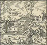 Picture 99 of 283 from Georgii Agricolae De re metallica : libri XII. Quibus officia, instrumenta, machinae, ac omnia deni[que] ad metallicam spectantia, non modo luculentissimè describuntur, sed & per effigies, suis locis infertas, adiunctis latinis, germanicis [que] appellationibus ita ob oculos ponuntur, ut clarius tradi non possint. ; Eiusdem De animantibus subterraneis liber, (1556), leaf 179