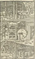 Picture 107 of 283 from Georgii Agricolae De re metallica : libri XII. Quibus officia, instrumenta, machinae, ac omnia deni[que] ad metallicam spectantia, non modo luculentissimè describuntur, sed & per effigies, suis locis infertas, adiunctis latinis, germanicis [que] appellationibus ita ob oculos ponuntur, ut clarius tradi non possint. ; Eiusdem De animantibus subterraneis liber, (1556), leaf 188