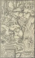 An illustration from Georgii Agricolae De re metallica : libri XII. Quibus officia, instrumenta, machinae, ac omnia deni[que] ad metallicam spectantia, non modo luculentissimè describuntur, sed & per effigies, suis locis infertas, adiunctis latinis, germanicis [que] appellationibus ita ob oculos ponuntur, ut clarius tradi non possint. ; Eiusdem De animantibus subterraneis liber, (1556)