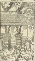 Picture 187 of 283 from Georgii Agricolae De re metallica : libri XII. Quibus officia, instrumenta, machinae, ac omnia deni[que] ad metallicam spectantia, non modo luculentissimè describuntur, sed & per effigies, suis locis infertas, adiunctis latinis, germanicis [que] appellationibus ita ob oculos ponuntur, ut clarius tradi non possint. ; Eiusdem De animantibus subterraneis liber, (1556), leaf 302