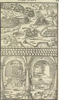 Picture 202 of 283 from Georgii Agricolae De re metallica : libri XII. Quibus officia, instrumenta, machinae, ac omnia deni[que] ad metallicam spectantia, non modo luculentissimè describuntur, sed & per effigies, suis locis infertas, adiunctis latinis, germanicis [que] appellationibus ita ob oculos ponuntur, ut clarius tradi non possint. ; Eiusdem De animantibus subterraneis liber, (1556), leaf 336