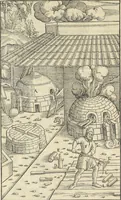 Picture 231 of 283 from Georgii Agricolae De re metallica : libri XII. Quibus officia, instrumenta, machinae, ac omnia deni[que] ad metallicam spectantia, non modo luculentissimè describuntur, sed & per effigies, suis locis infertas, adiunctis latinis, germanicis [que] appellationibus ita ob oculos ponuntur, ut clarius tradi non possint. ; Eiusdem De animantibus subterraneis liber, (1556), leaf 399