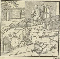 Picture 247 of 283 from Georgii Agricolae De re metallica : libri XII. Quibus officia, instrumenta, machinae, ac omnia deni[que] ad metallicam spectantia, non modo luculentissimè describuntur, sed & per effigies, suis locis infertas, adiunctis latinis, germanicis [que] appellationibus ita ob oculos ponuntur, ut clarius tradi non possint. ; Eiusdem De animantibus subterraneis liber, (1556), leaf 434