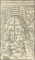 Picture 281 of 283 from Georgii Agricolae De re metallica : libri XII. Quibus officia, instrumenta, machinae, ac omnia deni[que] ad metallicam spectantia, non modo luculentissimè describuntur, sed & per effigies, suis locis infertas, adiunctis latinis, germanicis [que] appellationibus ita ob oculos ponuntur, ut clarius tradi non possint. ; Eiusdem De animantibus subterraneis liber, (1556), leaf 491