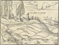 Picture 26 of 283 from Georgii Agricolae De re metallica : libri XII. Quibus officia, instrumenta, machinae, ac omnia deni[que] ad metallicam spectantia, non modo luculentissimè describuntur, sed & per effigies, suis locis infertas, adiunctis latinis, germanicis [que] appellationibus ita ob oculos ponuntur, ut clarius tradi non possint. ; Eiusdem De animantibus subterraneis liber, (1556), leaf 58