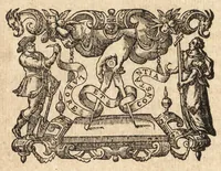 An illustration from Ivsti LipsI epistolica institvtio (1605)