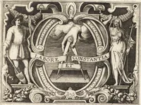 An illustration from Ivsti LipsI dissertativncvla apvd principes : item C. PlinI Panegyricvs liber Traiano dictvs (1604)