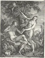 An illustration from Collection de cent-vingt estampes, gravées d'après les tableaux & dessins qui composoient le cabinet de M. Poullain, receveur général des domaines du roi, décédé en 1780 : précédé d'un abrégé historique de la vie des auteurs qui la composent (1781)