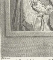 Picture 61 of 127 from Collection de cent-vingt estampes, gravées d'après les tableaux & dessins qui composoient le cabinet de M. Poullain, receveur général des domaines du roi, décédé en 1780 : précédé d'un abrégé historique de la vie des auteurs qui la composent (1781), leaf 118