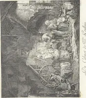 An illustration from Collection de cent-vingt estampes, gravées d'après les tableaux & dessins qui composoient le cabinet de M. Poullain, receveur général des domaines du roi, décédé en 1780 : précédé d'un abrégé historique de la vie des auteurs qui la composent (1781)