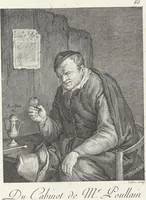 An illustration from Collection de cent-vingt estampes, gravées d'après les tableaux & dessins qui composoient le cabinet de M. Poullain, receveur général des domaines du roi, décédé en 1780 : précédé d'un abrégé historique de la vie des auteurs qui la composent (1781)