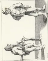 An illustration from Collection de cent-vingt estampes, gravées d'après les tableaux & dessins qui composoient le cabinet de M. Poullain, receveur général des domaines du roi, décédé en 1780 : précédé d'un abrégé historique de la vie des auteurs qui la composent (1781)