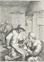An illustration from Collection de cent-vingt estampes, gravées d'après les tableaux & dessins qui composoient le cabinet de M. Poullain, receveur général des domaines du roi, décédé en 1780 : précédé d'un abrégé historique de la vie des auteurs qui la composent (1781)