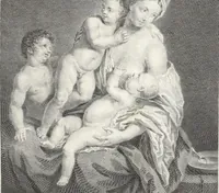 An illustration from Collection de cent-vingt estampes, gravées d'après les tableaux & dessins qui composoient le cabinet de M. Poullain, receveur général des domaines du roi, décédé en 1780 : précédé d'un abrégé historique de la vie des auteurs qui la composent (1781)